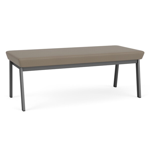 Newport 2 Seat Bench Metal Frame, Charcoal, MD Farro Upholstery